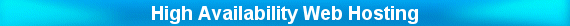 High Availability Web Hosting